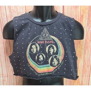 Pink Floyd Dark Side Of The Moon Tour 1972-1973 Crop Top Medium
